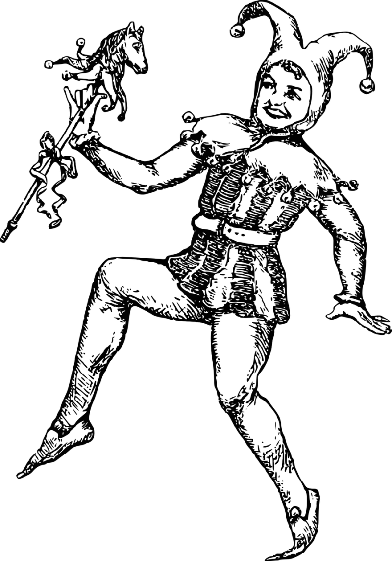 Clown Joker Medieval Stickdatei – Weihnachten
