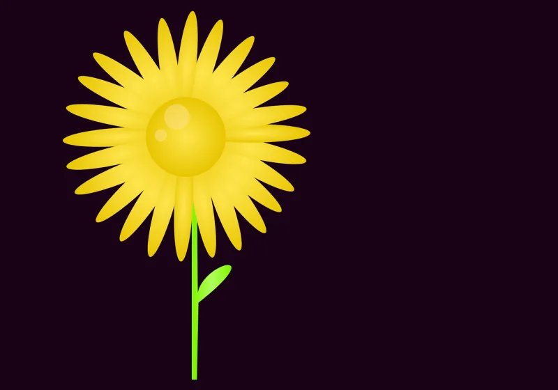 Sunflower Flower Background Stickdatei – Blumen