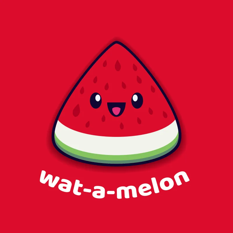 Watermelon Summer fruit Cute watermelon Stickdatei – Essen & Trinken