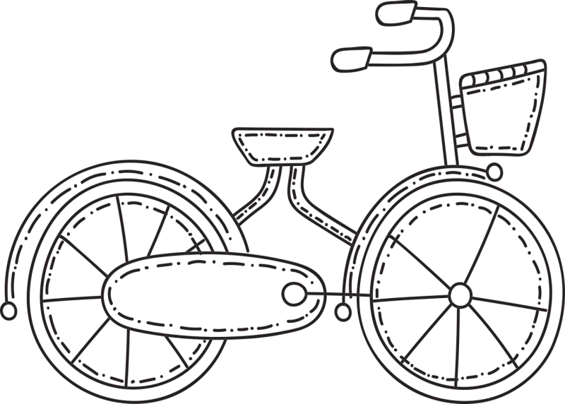 Bicycle Vehicle Cycling Stickdatei – Sport
