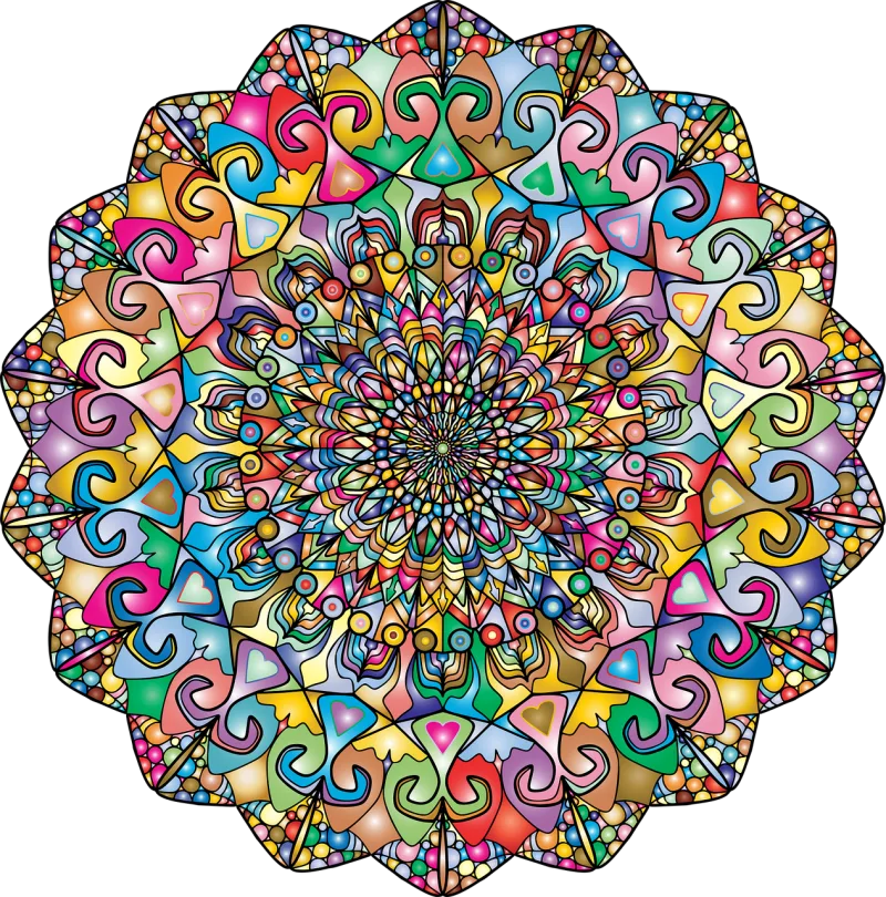 Mandala Ornamental Decoration Stickdatei – Blumen