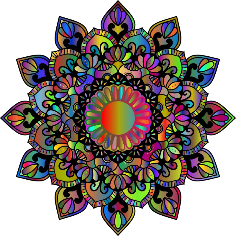 Mandala Ornamental Decoration Stickdatei – Blumen