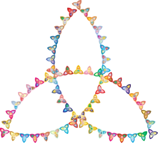 Triquetra Celtic knot Fractal pattern Stickdatei – Kinder