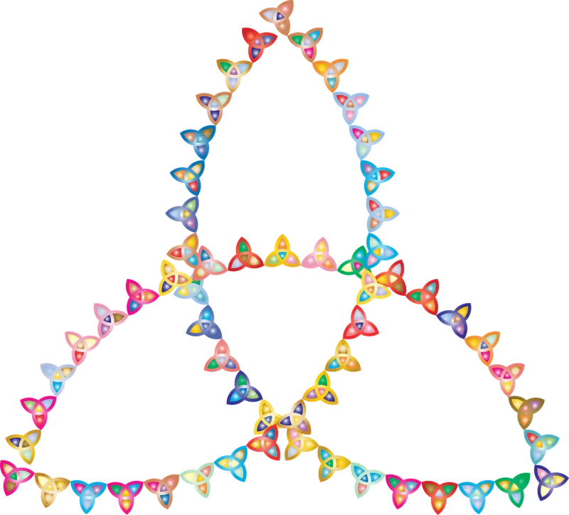 Triquetra Celtic knot Fractal pattern Stickdatei – Kinder