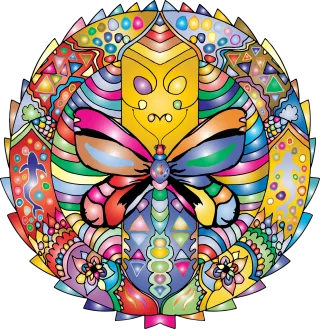 Mandala Abstract Ornamental Stickdatei