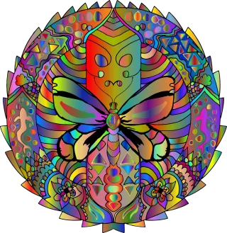 Mandala Butterfly pattern Insect pattern Stickdatei – Tiere