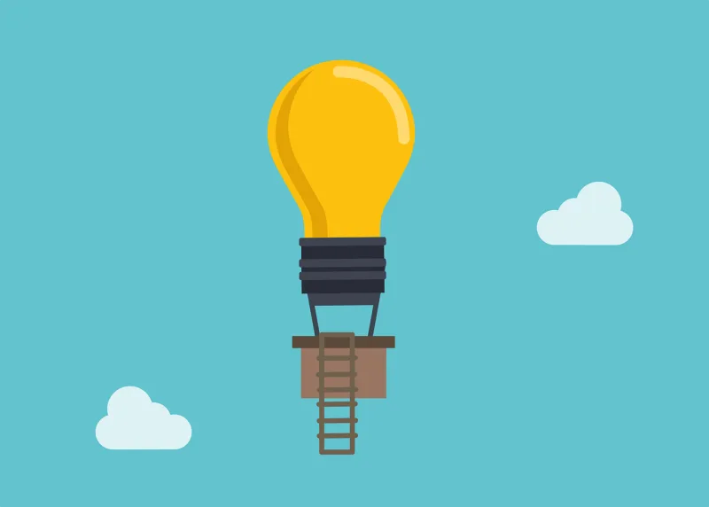 Balloon Light bulb Idea Stickdatei – Kinder