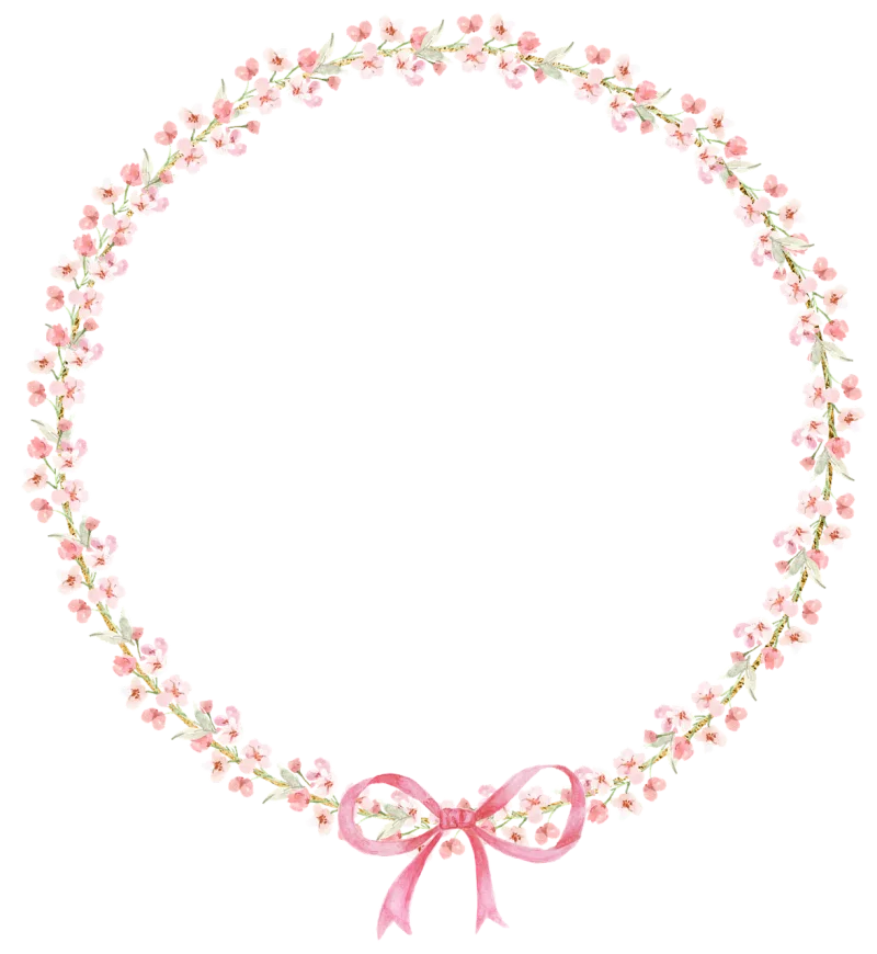 Flower Wreath Design Stickdatei – Herzen & Liebe