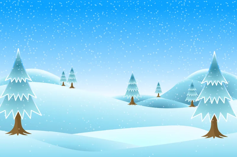 Snow Winter Landscape Stickdatei – Weihnachten