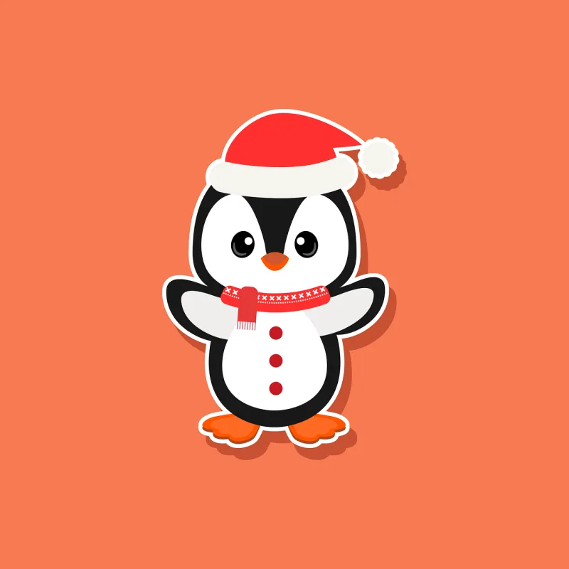 Bird Penguin Winter Stickdatei – Tiere