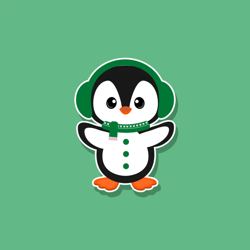 Bird Nature Penguin Stickdatei – Tiere