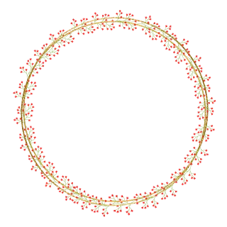 Frame Flowers Wreath Stickdatei – Herzen & Liebe