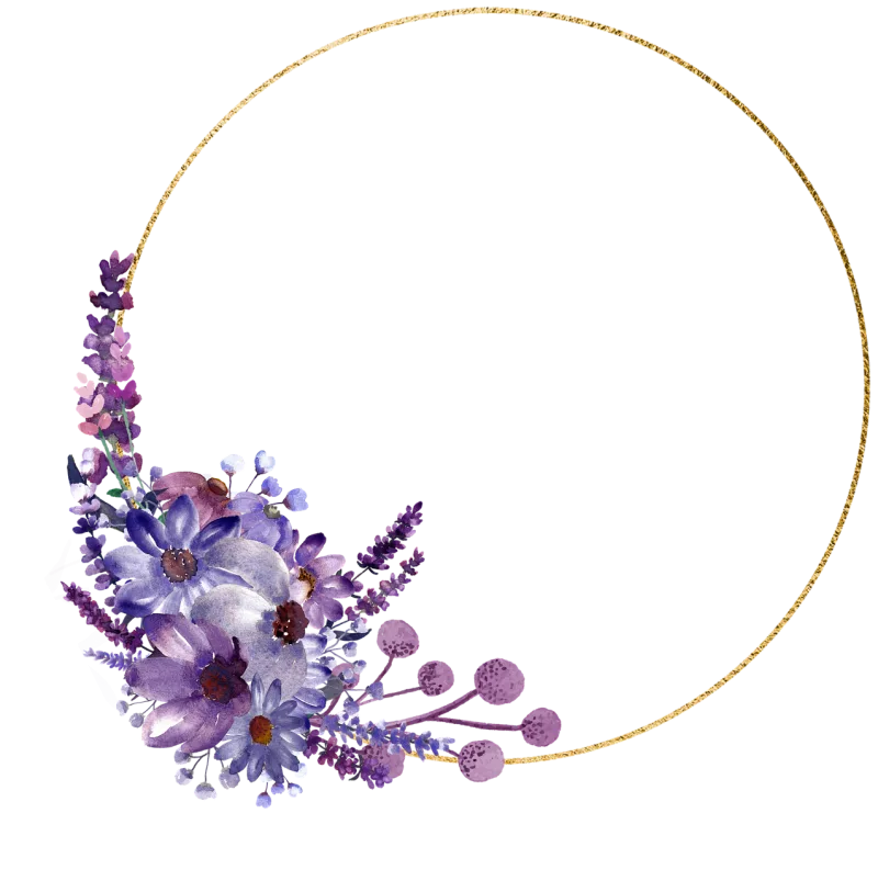 Frame Flowers Decorate Stickdatei – Herzen & Liebe
