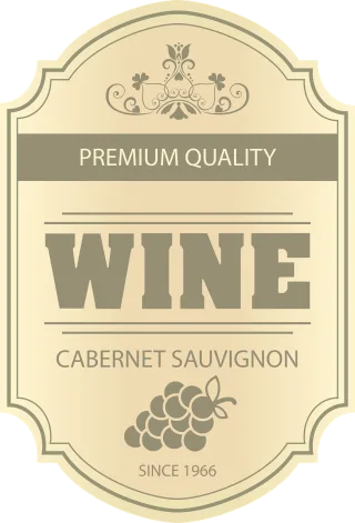 Wine label Wine sticker Cabernet label Stickdatei