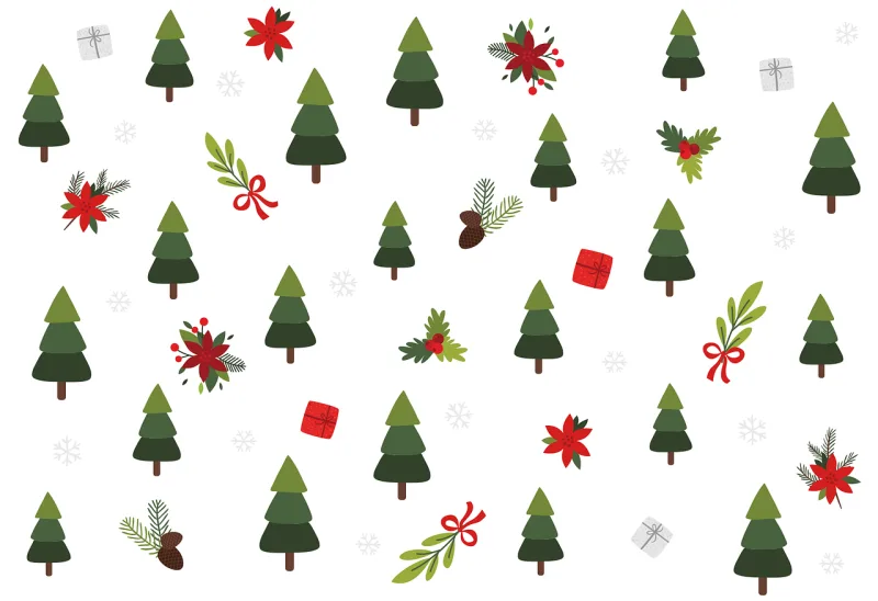 Christmas Winter Holiday Stickdatei – Weihnachten