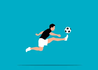 Soccer Player Football Stickdatei