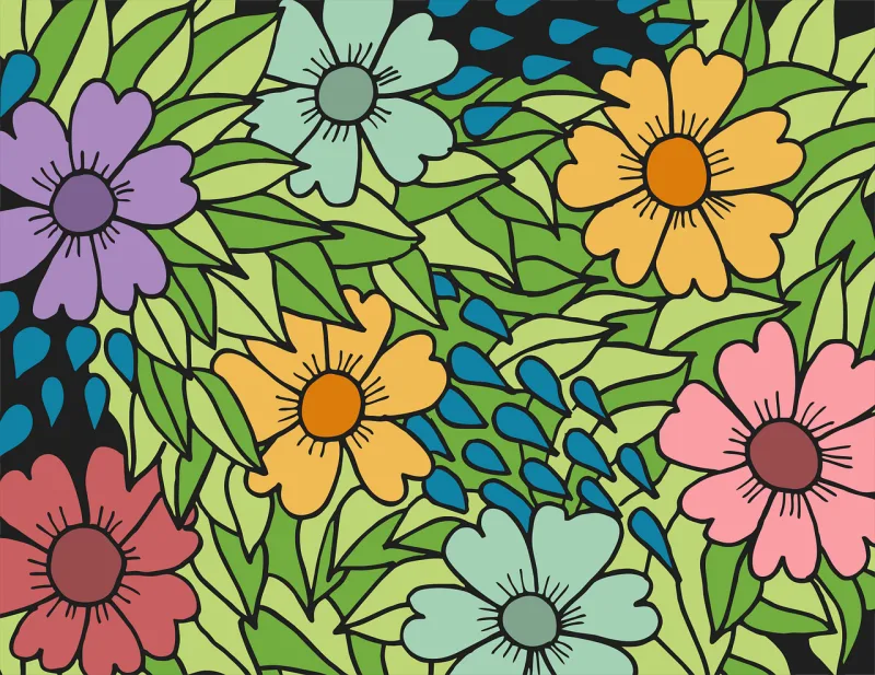 Flowers Beautiful wallpaper Nature Stickdatei – Blumen