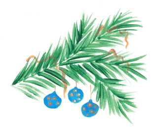 Ornament Christmas Twig Stickdatei