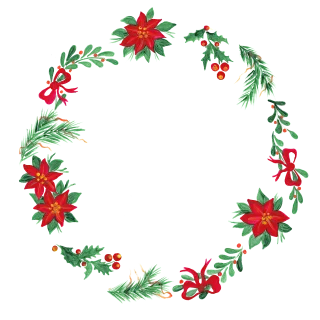 Christmas Christmas wreath Border Stickdatei