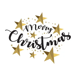 Merry christmas Calligraphy Design Stickdatei