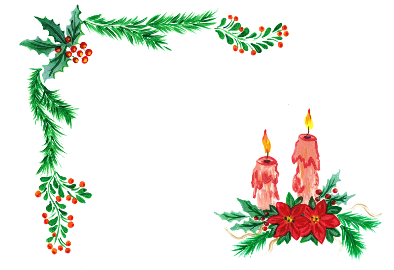 Christmas Ornament Border Stickdatei – Weihnachten