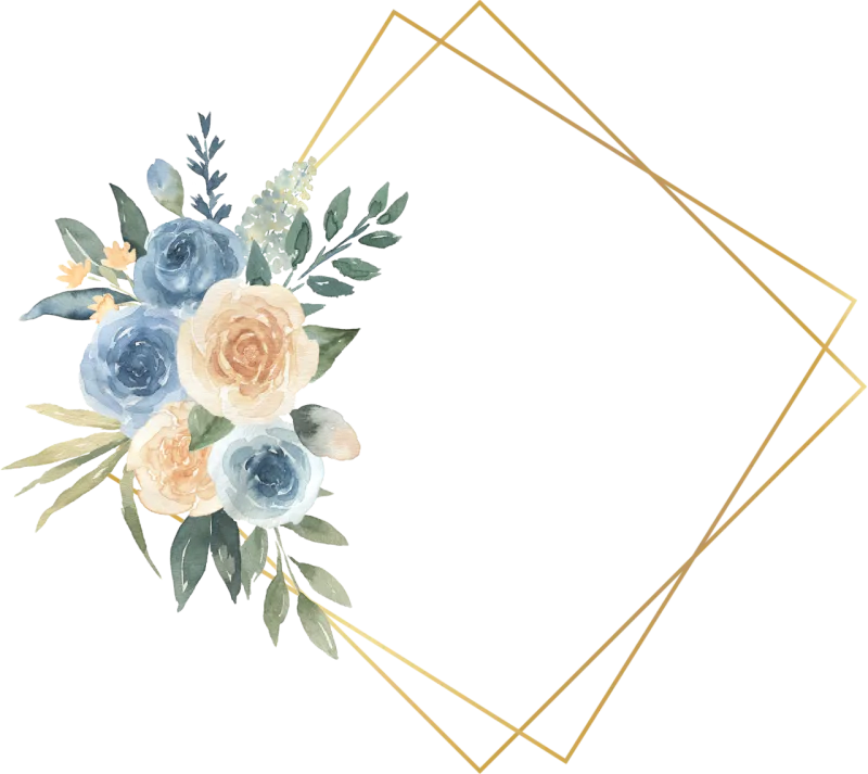 Floral Wedding Flower Stickdatei – Herzen & Liebe