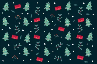 Christmas Pattern Design Stickdatei