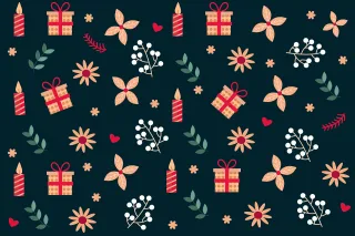 Christmas Pattern Design Stickdatei