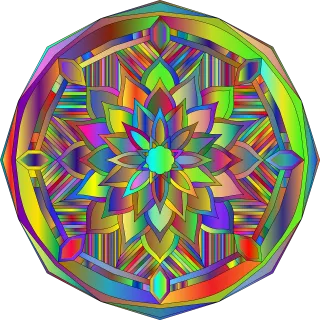 Mandala Floral lantern Ornamental lantern Stickdatei – Blumen