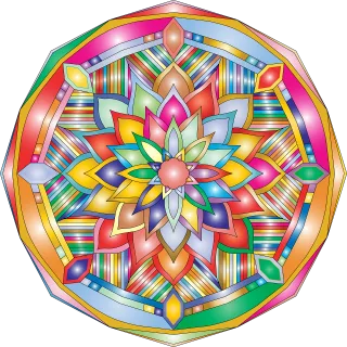 Mandala Floral lantern Ornamental lantern Stickdatei