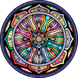 Mandala Flourish Nature Stickdatei