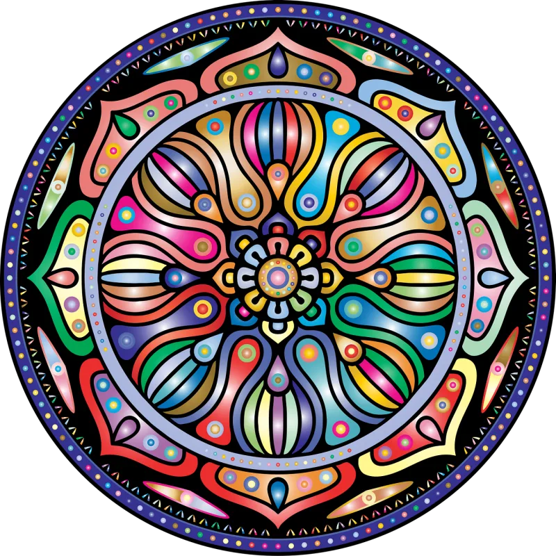 Mandala Flourish Nature Stickdatei – Kinder