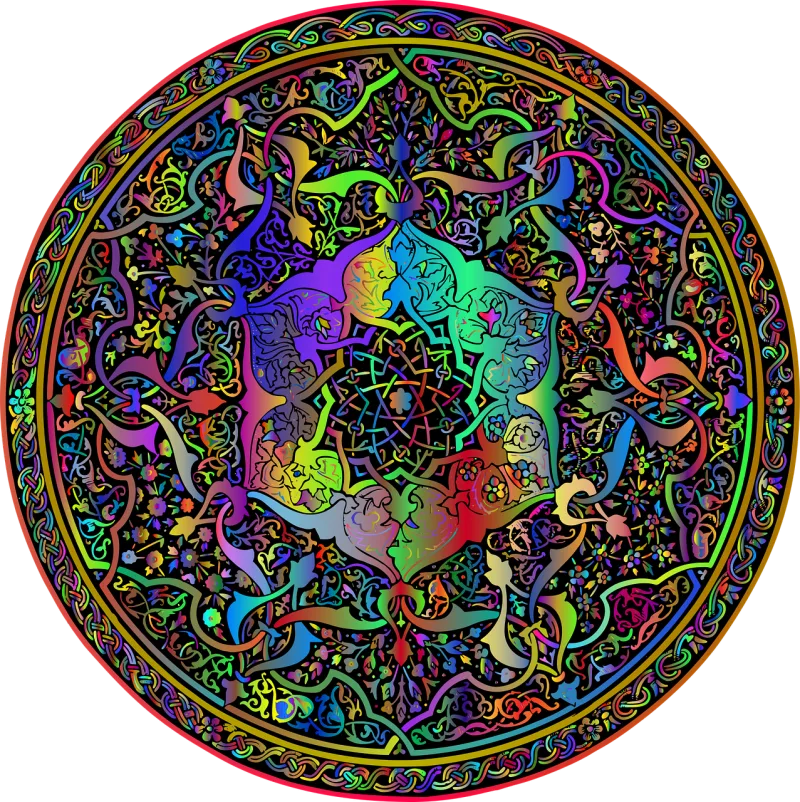 Mandala Zentangle Geometric Stickdatei – Kinder