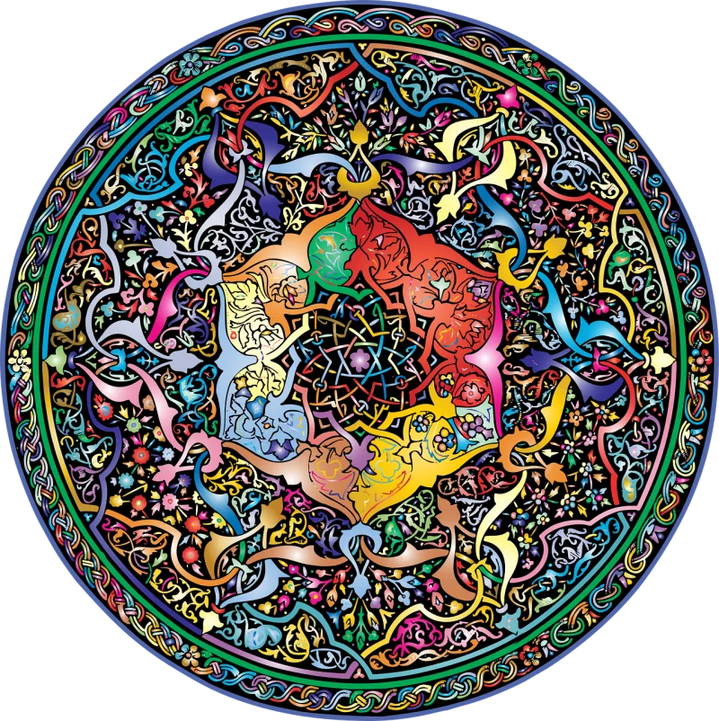 Mandala Zentangle Nature Stickdatei – Kinder
