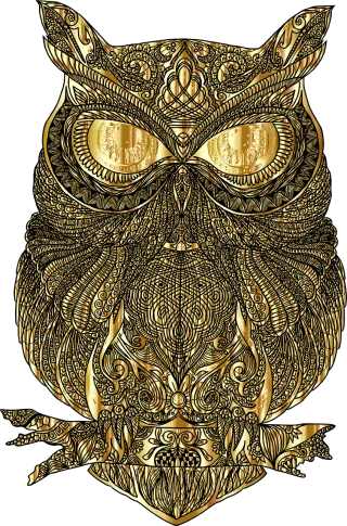 Owl Zentangle Nature Stickdatei