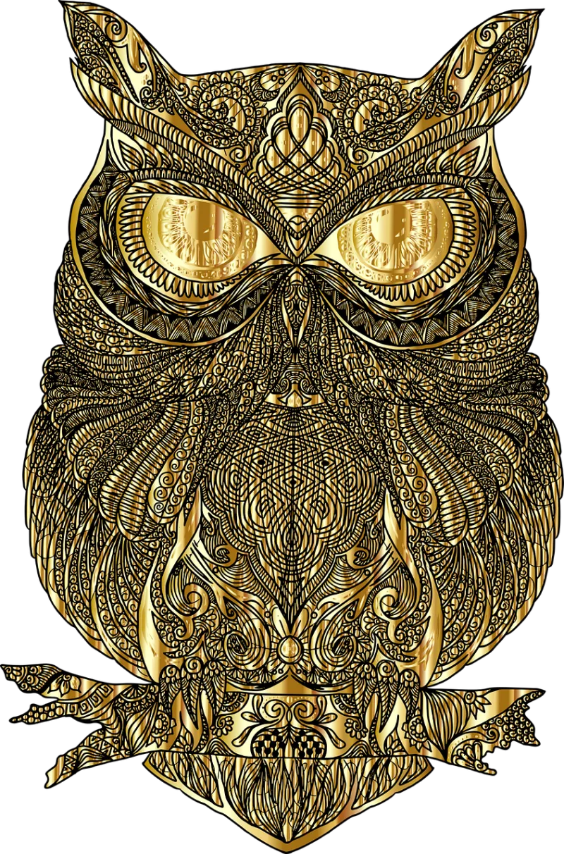 Owl Zentangle Nature Stickdatei – Tiere