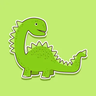 Dinosaur Animal Cartoon Stickdatei