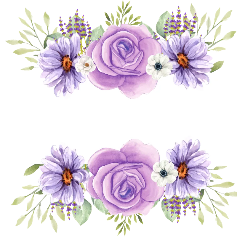 Copy space Flowers Decorate Stickdatei – Blumen