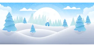Winter Snow Nature Stickdatei