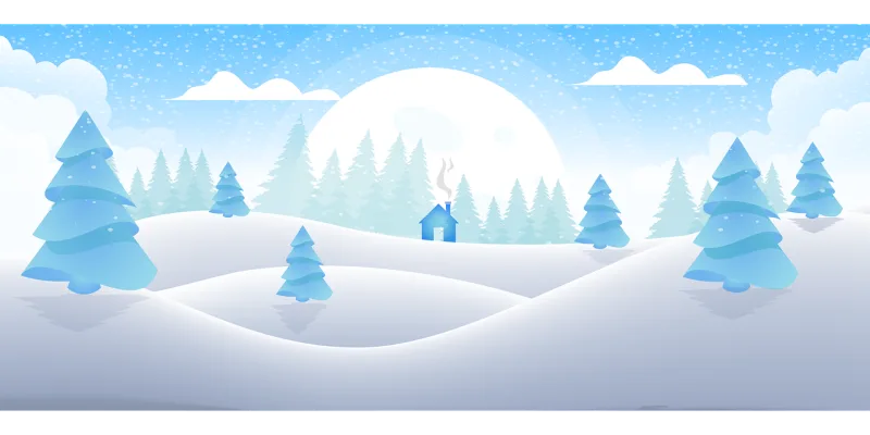 Winter Snow Nature Stickdatei – Weihnachten