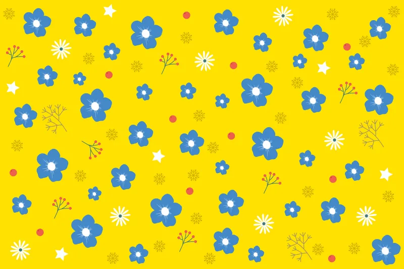 Floral Pattern Nature Stickdatei – Blumen