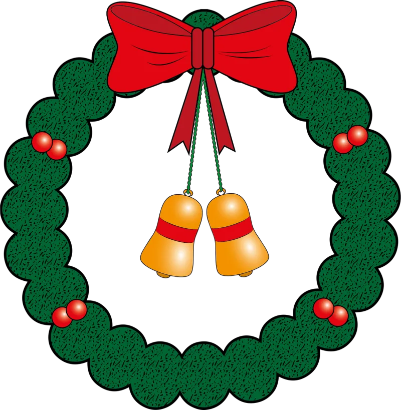 Wreath Bell Christmas Stickdatei – Weihnachten