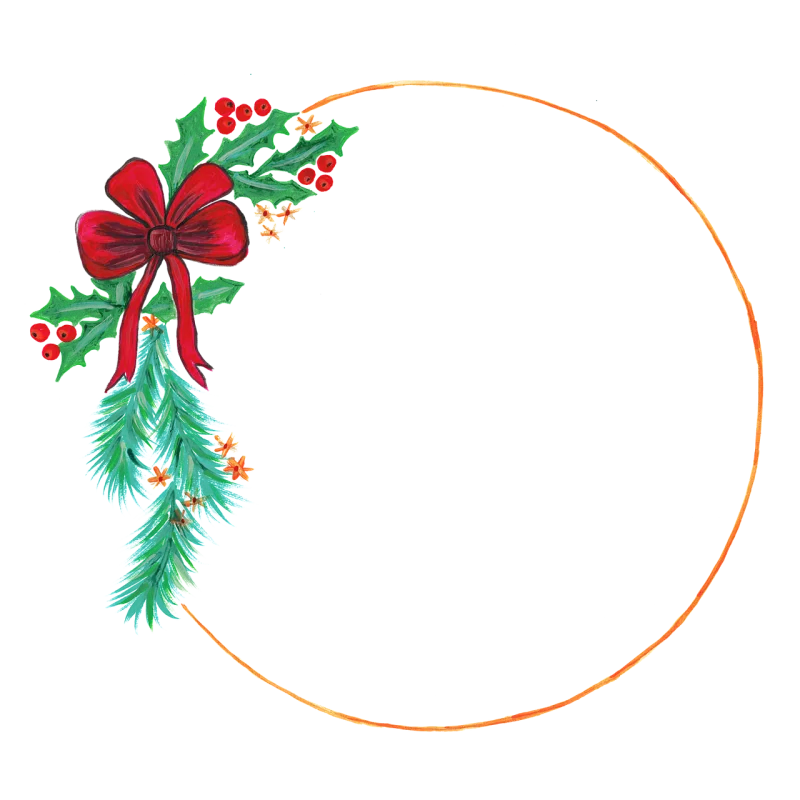 Christmas Christmas circle Christmas wreath Stickdatei – Weihnachten