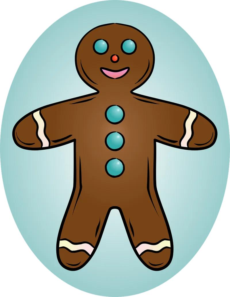Gingerbread man Gingerbread cookie Christmas Stickdatei – Weihnachten
