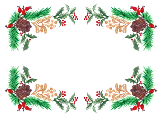 Christmas Design Wreath Stickdatei