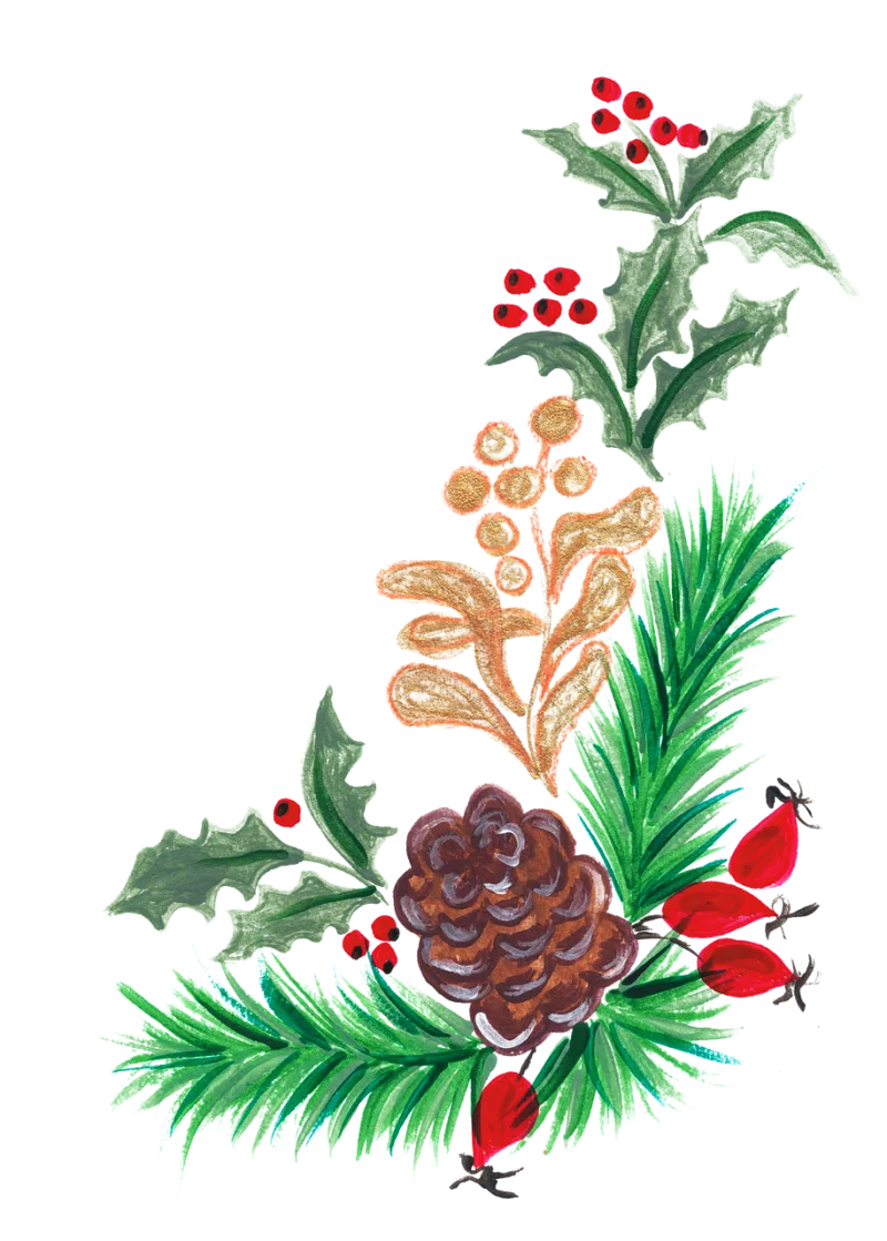 Christmas Design Wreath Stickdatei – Weihnachten