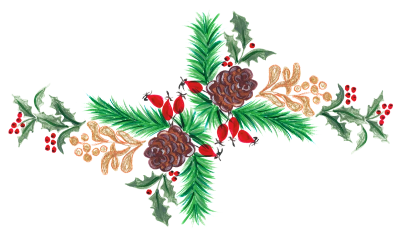 Christmas Design Wreath Stickdatei – Weihnachten