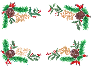 Christmas Design Wreath Stickdatei