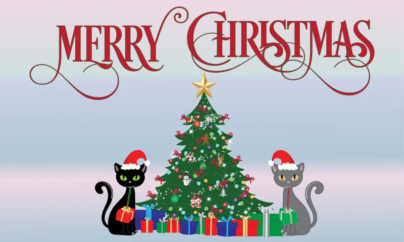 Christmas Cats Presents Stickdatei – Weihnachten