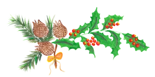 Christmas Design Cones Stickdatei